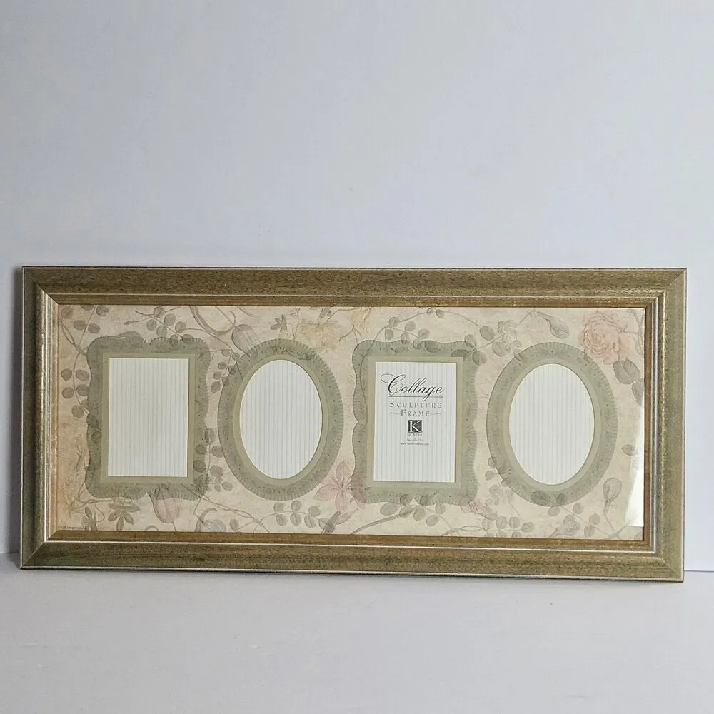 Share Collage Picture Frame K&Company 4 Opening Collage Wood Wall Hanging 22.25